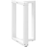  Noge za jedilno mizo v obliki črke T, 2 kosa, bele barve, 50x35x(72-73) cm, jeklo, (22123997) | Shoptok.si
