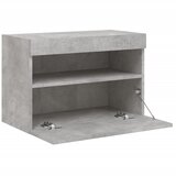 TV ormarić s LED svjetlima siva boja betona 60x30x40 cm | shoptok.hr