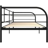  Posteljni okvir za dnevno posteljo črn kovinski 90x200 cm, (20606528) | Shoptok.si