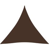 vidaXL Senčno jadro oksford blago trikotno 4,5x4,5x4,5 m rjavo Cene
