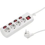 Delight Podaljšek na 4 vtičnice s stikali 3x1mm 2m | Shoptok.si