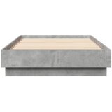  Okvir kreveta boja betona 100x200 cm od konstruiranog drva | shoptok.hr