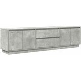 TV ormarić s LED svjetlima siva boja betona 193,5x41x50 cm | Eponuda.com