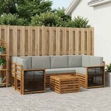 Set vanjskih sofa 7 kom. Prirodna i svjetlosiva | shoptok.hr
