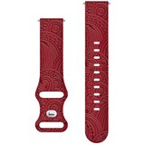 Carven Pattern silikonska narukvica za sat 20mm - Red | Eponuda.ba