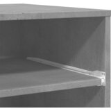  Stalak za pisač s kotačima betonska siva 60 x 48 x 74 cm | shoptok.hr
