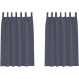  Zavjese za blackout s prstenovima 2 pcs Antracit 175 x 140 cm | Eponuda.com