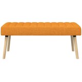  Klupa s utorima Tamno žuta 110 x 40 x 46 cm Tkanina | Eponuda.com