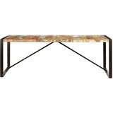 vidaXL Blagovaonski stol od masivnog obnovljenog drva 220 x 100 x 75 cm | shoptok.hr