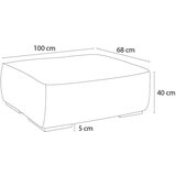 Bobochic Paris Svjetlo smeđi tabure od samta Chelsea – | shoptok.hr