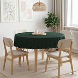  Tkanina za stol Kružni Tamnozelena Ø 140 cm | shoptok.hr