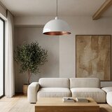 Brilagi LED luster na sajli METALO 1xE27/40W/230V Ø 40 cm bela/bakarna | Eponuda.com