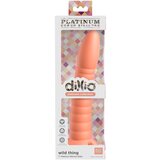 DILLIO Wild Thing - silikonski dildo z žlebovi (19 cm) - oranžna | Shoptok.si