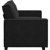  Dvosjed Kauč Crni 180x78x84 cm Baršun | Shoptok.si
