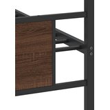  Okvir kreveta bez madraca smeđa boja hrasta 90 x 200 cm drveni | shoptok.hr