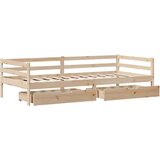 vidaXL Dnevni krevet s ladicama bez madraca 90x200 cm masivno drvo | shoptok.hr