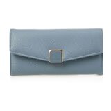 Verde Novčanik ženski veci sa elegantnom kopcom 1432, 20×4×10 cm svetlo plava | ePonuda.com