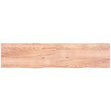  Kupaonska radna ploča svjetlosmeđa 220x50x(2-6) cm masivno drvo | shoptok.hr