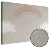 Slika - Rainy June - Colorful Rainbow Emerging from Clouds on a Bright Background 30x20 Premium Print | shoptok.hr