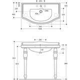 Sapho Bijeli keramički umivaonik 100x54,5 cm Retro – | shoptok.hr