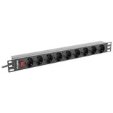 Lanberg RACK POWER STRIP 19 PDU 1U 9X SHUKO | shoptok.hr