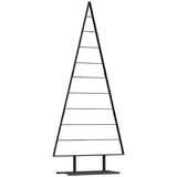 vidaXL Kovinsko božično drevesce z stojalom Črna 210 cm Jeklo | Shoptok.si