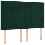  Krevet s oprugama i madracem tamnozeleni 140x200 cm baršunasti | shoptok.hr
