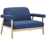 Maison Chic kavč - Sofa - Kanape dvosed iz blaga modre barve, (21726458) | Shoptok.si
