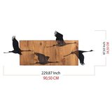WALLXPERT Zidna dekoracija Guska, 90,5 x 34,5 cm, Crna | Eponuda.ba