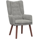  Fotelja Svijetlo siva 63 x 67 x 94 cm Baršun | Eponuda.ba