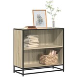 vidaXL Ormar za knjige sonoma hrast 80,5x35x76 cm konstruirano drvo Cijene