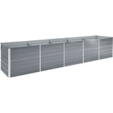  Visoka greda pocinkano jeklo 400x80x77 cm siva, (20618707) Cene