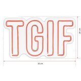 Wallity dekorativna led rasveta tgif, 20x35cm, crvena | ePonuda.com
