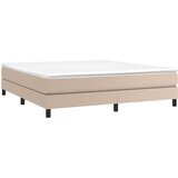  Okvir za krevet s oprugom boja cappuccina 180x200 cm od umjetne kože | Eponuda.com