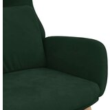  Stol za sproščanje temno zelen žamet, (20934900) | Shoptok.si