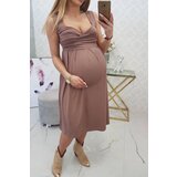 Kesi Dress with wide straps cappuccino | shoptok.hr