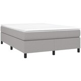  Krevet box spring s madracem svjetlosivi 140x200 cm od tkanine | shoptok.hr