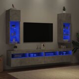 TV ormarići s LED svjetlima 2 kom boja betona 30,5 x 30 x 90 cm | shoptok.hr