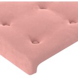  LED uzglavlje ružičasto 147x16x118/128 cm baršunasto | Eponuda.com