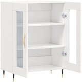  Komoda sjajna bijela 69,5x34x90 cm od konstruiranog drva | shoptok.hr