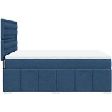  Krevet s oprugama i madracem plavi 140 x 190 cm od tkanine | shoptok.hr