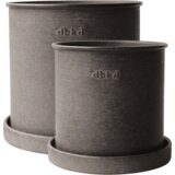  PLANT POT small, 2 seta - brown Cene