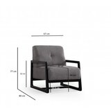 Atelier Del Sofa Fotelja Athena Bergere 80x77x67cm Svijetlo siva | Eponuda.ba