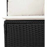  7-dijelni set vrtnih sofa od poliratana s jastucima crni bagrem | shoptok.hr