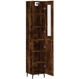  Visoka komoda dimljeni hrast 34,5x34x180cm konstruiranog drva | shoptok.hr