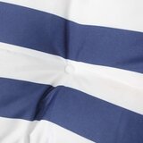  Blazina za stol 4 kosa modro-bele črte 40x40x7 cm blago, (21061205) | Shoptok.si