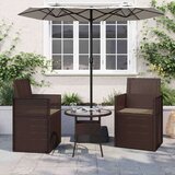  Jastučići za sjedenje 2 pcs Sivosmeđa 47 x 36 x 2 cm Poliester - Sivo-smeđa Jastučić za sjedenje 2 | shoptok.hr