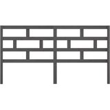  Uzglavlje za krevet sivo 206 x 4 x 100 cm od masivne borovine | shoptok.hr