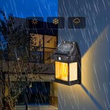  LED solarno zidno svetlo sa senzorom LED/3,7V 600 mAh IP44 crno | Eponuda.com