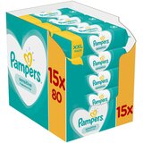 Pampers Vlažne maramice Sensitive 15x80 komada | shoptok.hr